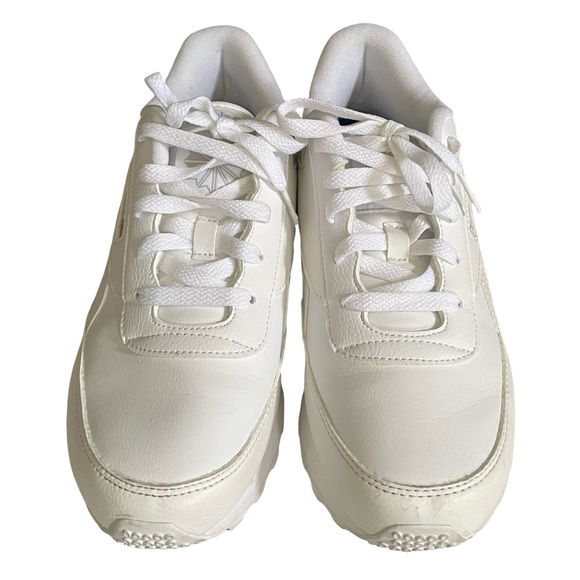 Reebok Classic Renaissance White Leather Sneakers Size 8 - Picture 2 of 8